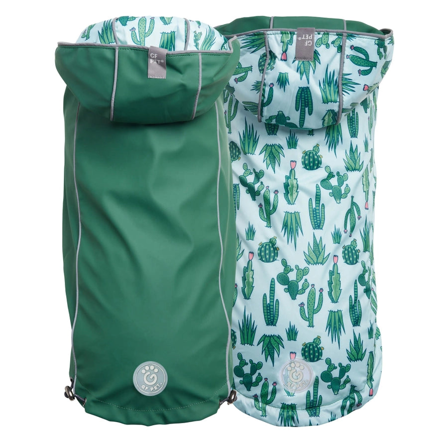 GF Pet Reversible Elasto-Fit Raincoat - Green