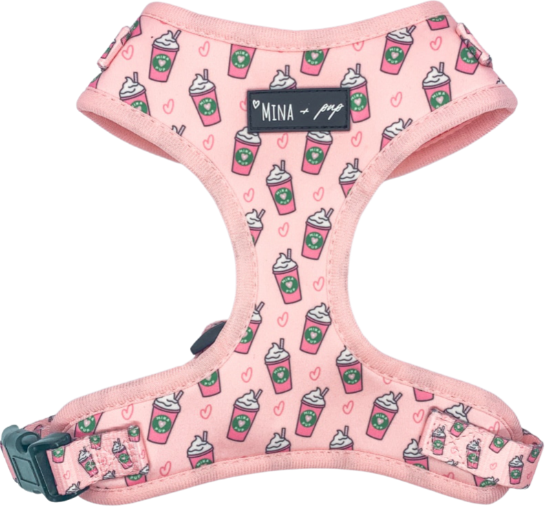 Pink Pupshake Adjustable Dog or Cat Harness