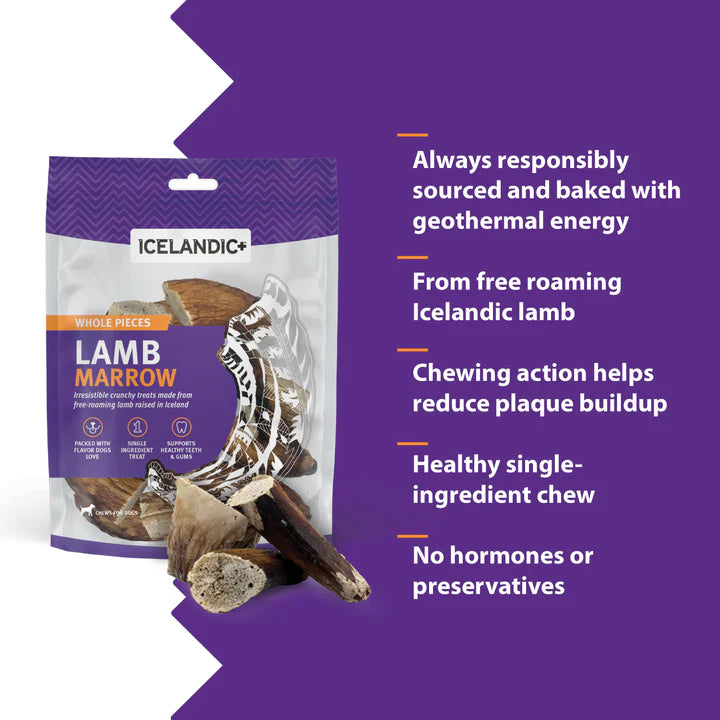 Lamb Marrow Whole Pieces Dog Treats