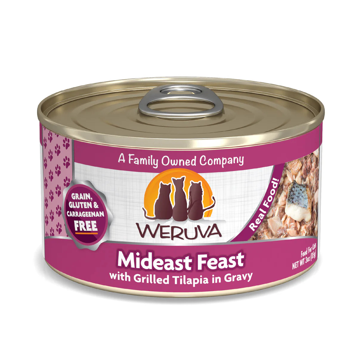 Weruva Classic Cat  Mideast Feast Grilled Tilapia in Gravy