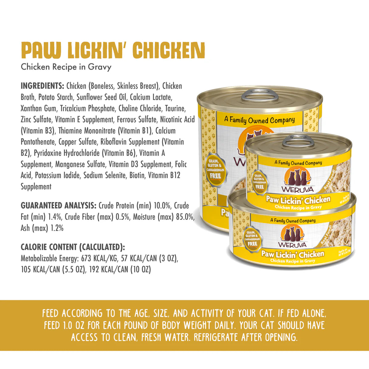 Weruva Classic Cat  Paw Lickin' Chicken Chicken Breast in Gravy