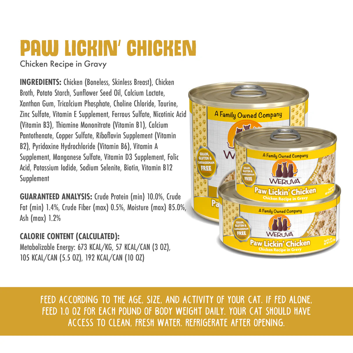 Weruva Classic Cat  Paw Lickin' Chicken Chicken Breast in Gravy