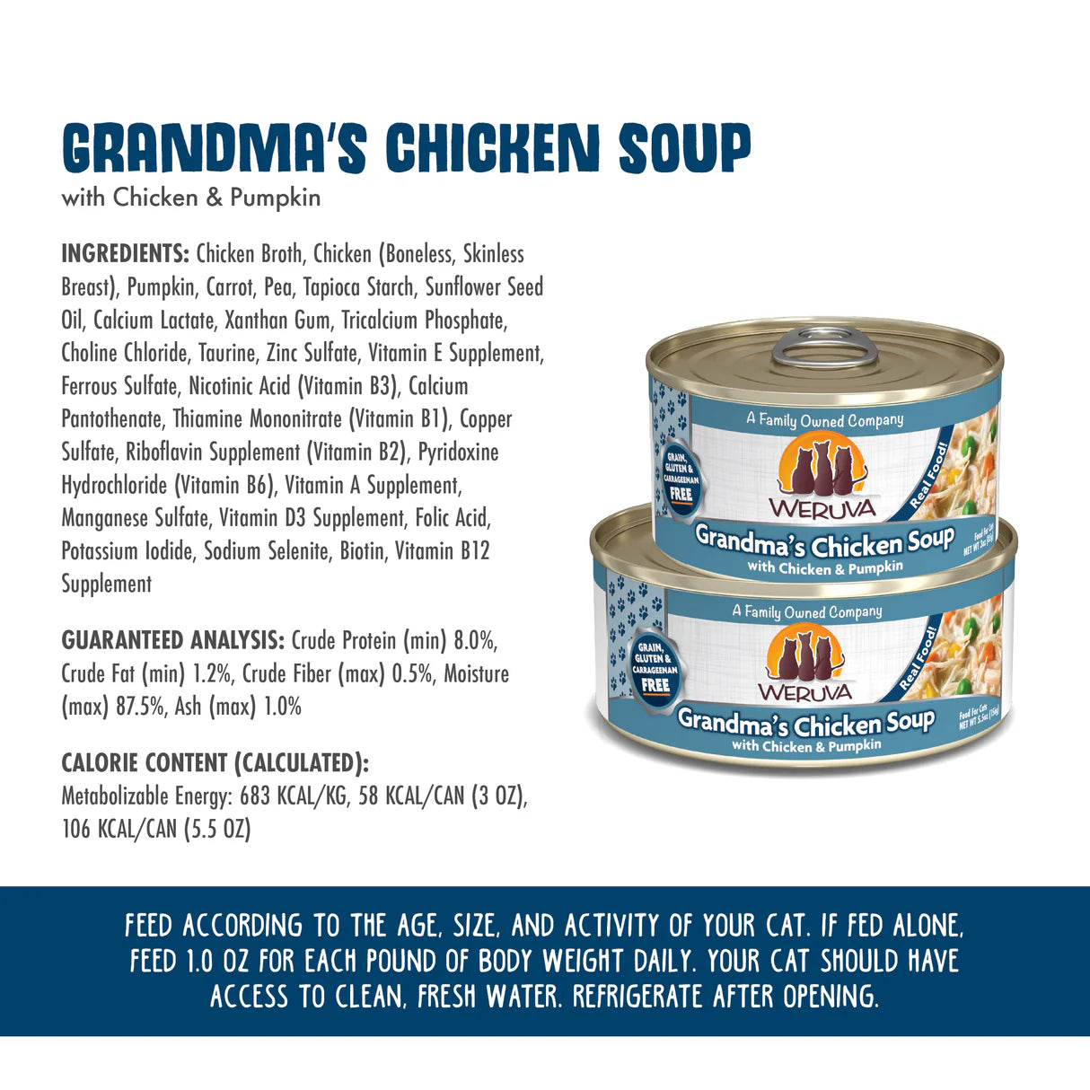 Weruva Classic Cat  Grandma's Chicken Soup Chicken & Veggies