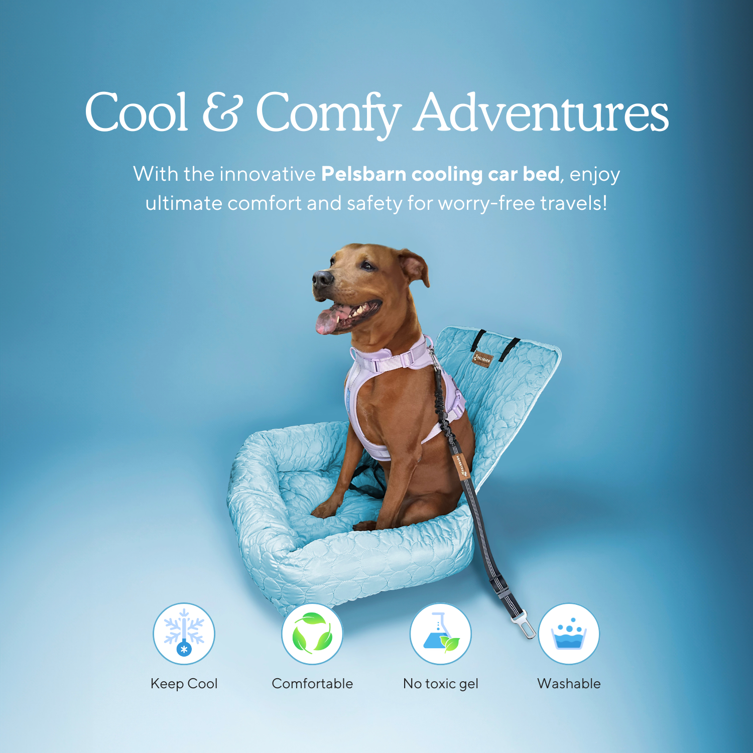 Cooling Car Bed Heat Relief - Pelsbarn helps shelter dogs!