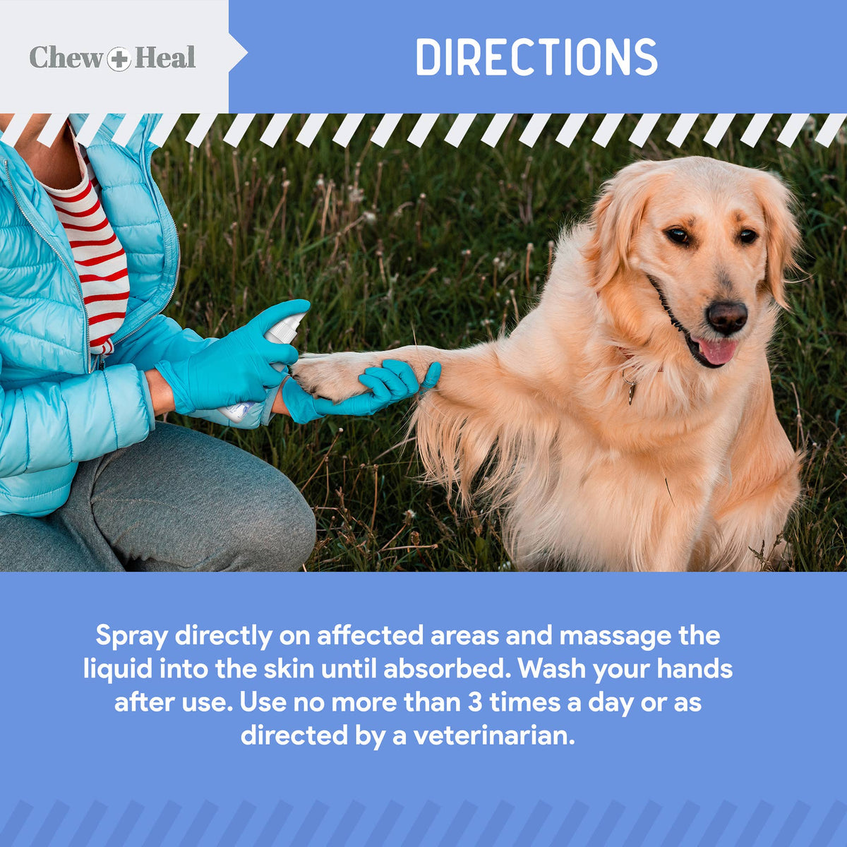 Advanced Chlorhexidine Medicated Wound Care Spray for Dogs