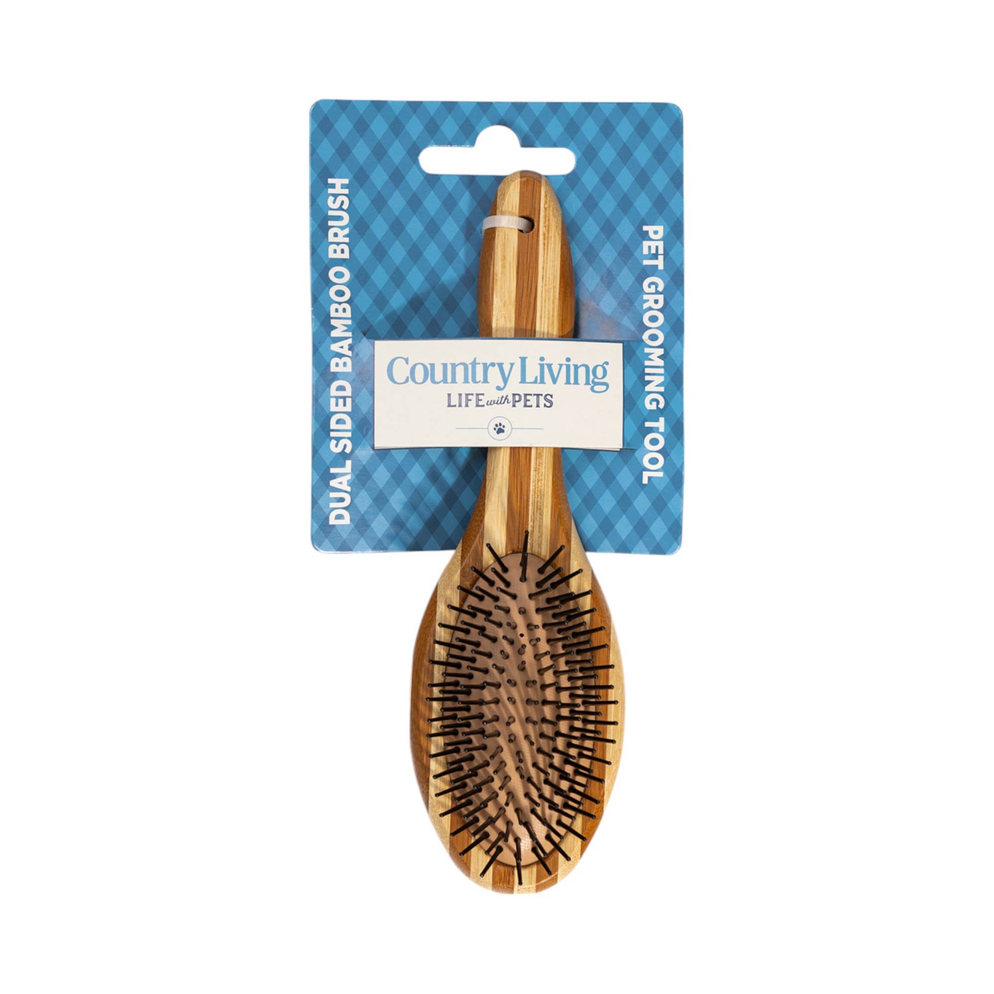 Country Living Dual Sided Eco-Friendly Bamboo Dog Brush