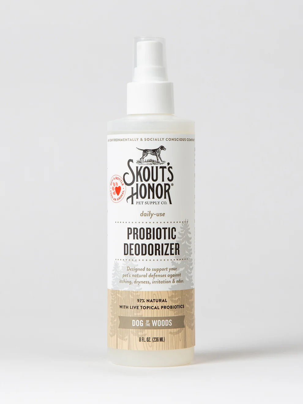 Skout's Honor Probiotic Daily Use Dog of the Woods Deodorizer, 8 fl. oz.