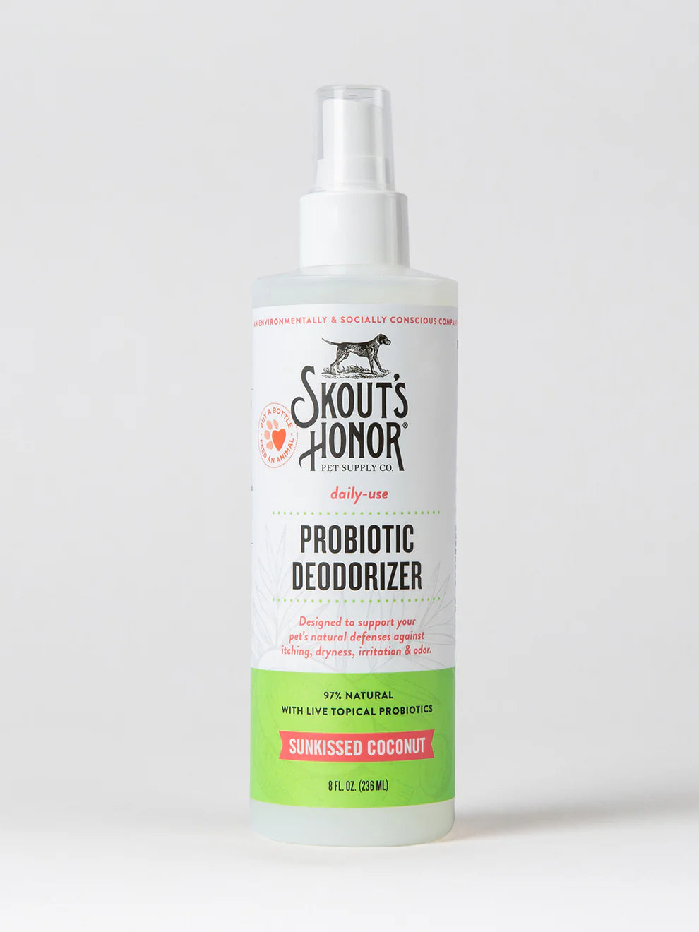 Skout's Honor Natural Sunkissed Coconut Scent Probiotic Dog & Cat Deodorizer Spray
