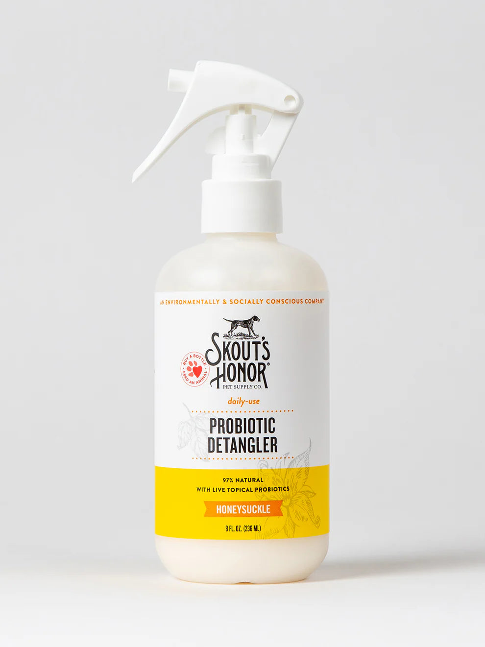 Skout's Honor Probiotic Daily Use Detangler Honeysuckle for Dogs, 8 fl. oz.