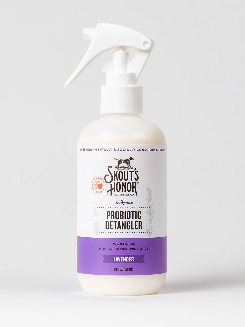 Skout's Honor Probiotic Lavender Dog Detangler, 8-fl oz spray