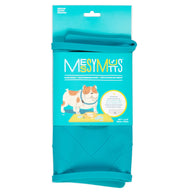 Messy Mutts Silicone Food Mat Raised Edge Blue