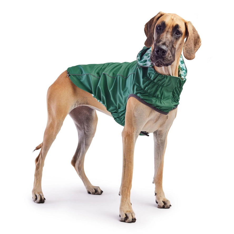 GF Pet Reversible Elasto-Fit Raincoat - Green