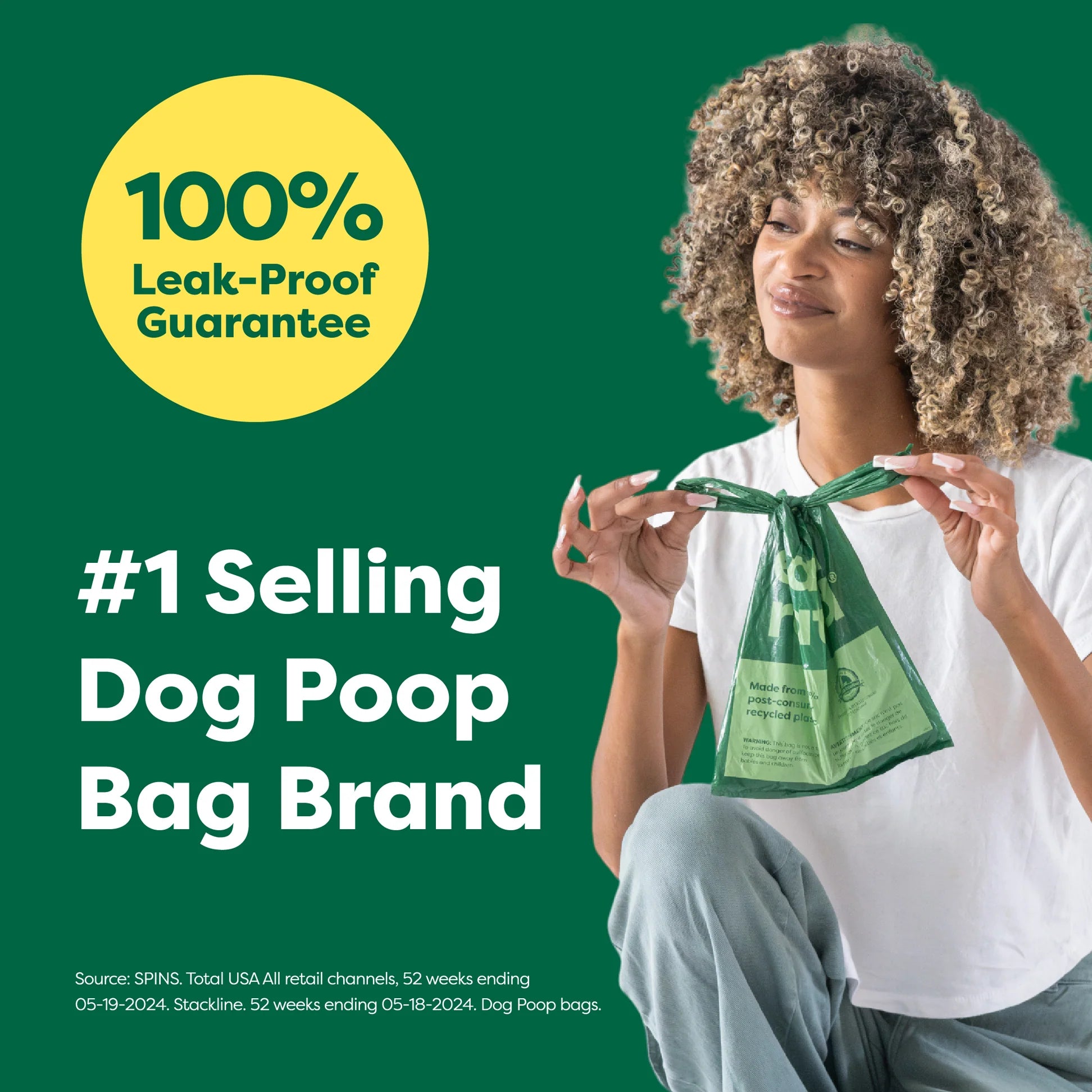 Easy-Tie Handle Poop Bags Loose