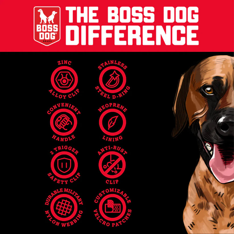 Boss Dog Tactical Unbreakable Leash - Green Camo