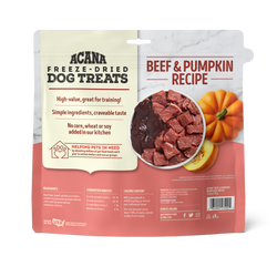 ACANA BEEF AND PUMPKIN FREEZE DRIED DOG TREATS