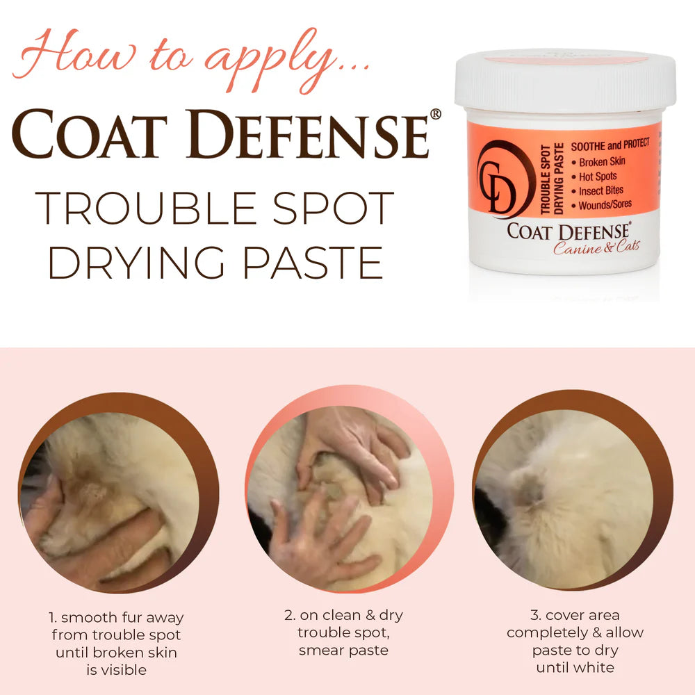 COAT DEFENSE® Canine & Cats - TROUBLE SPOT DRYING PASTE