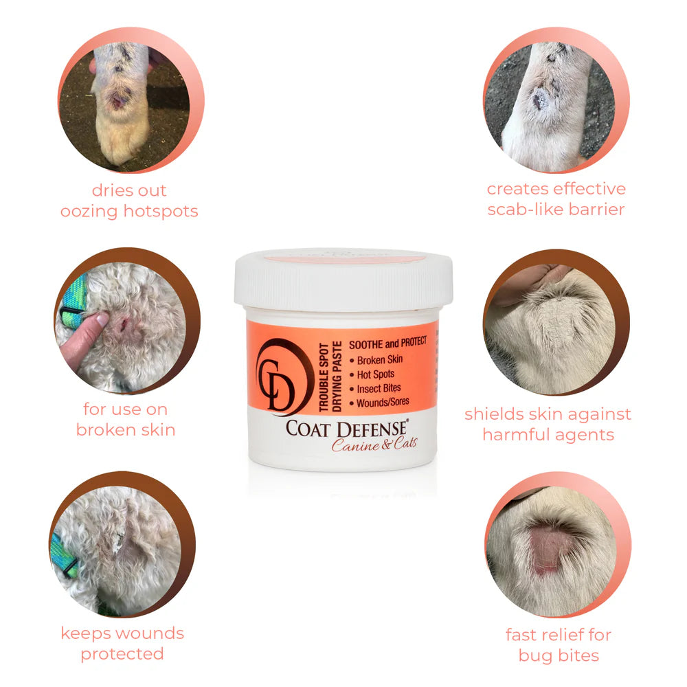COAT DEFENSE® Canine & Cats - TROUBLE SPOT DRYING PASTE