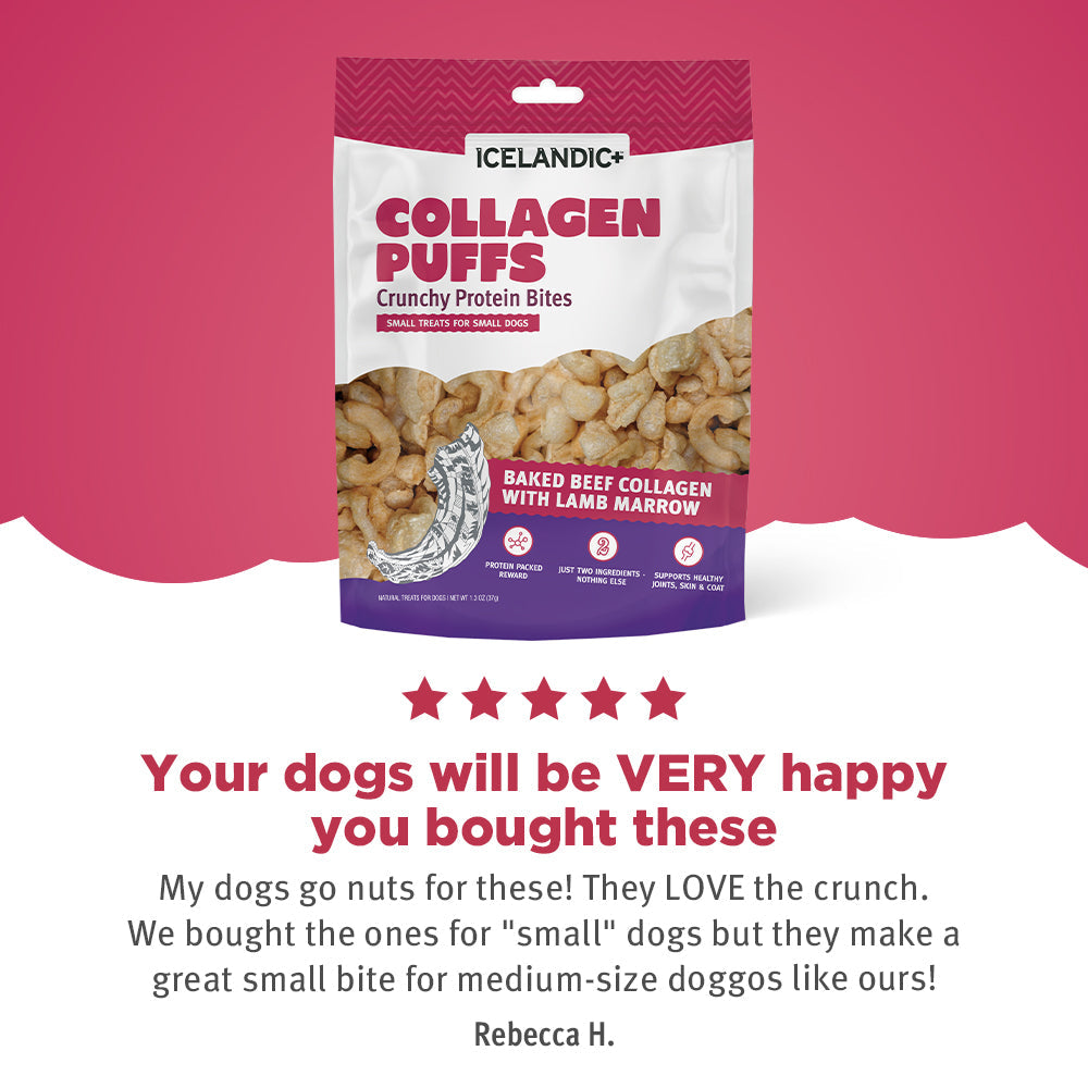 Beef Collagen Puffs with Marrow Treats