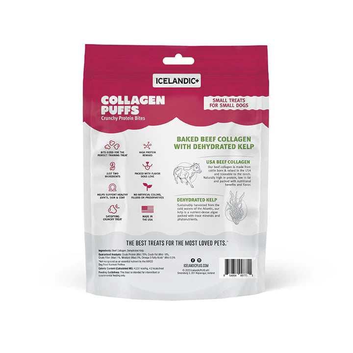 Beef Collagen Puffs with Kelp Treats