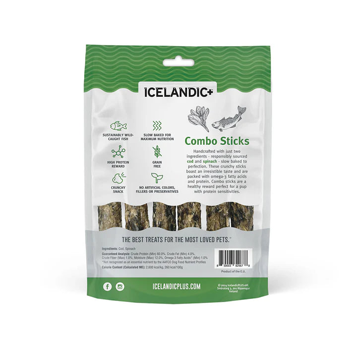 Cod & Spinach Combo Sticks For Dogs
