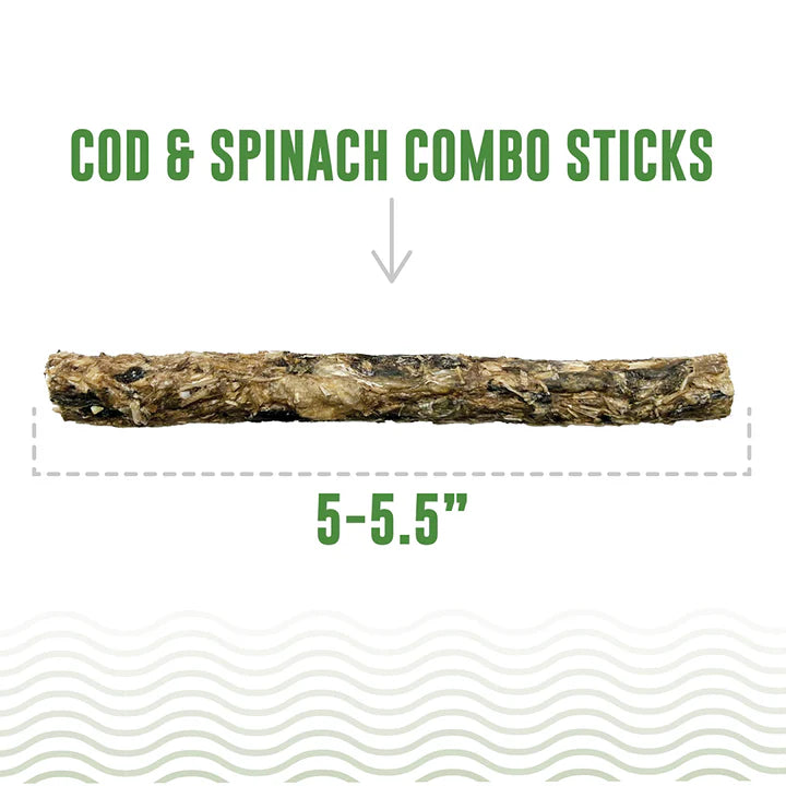 Cod & Spinach Combo Sticks For Dogs