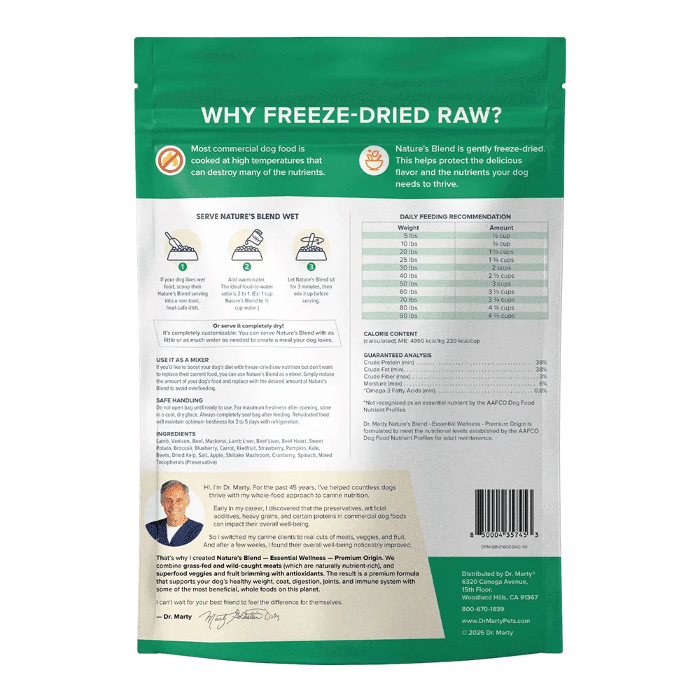 Dr Marty Nature’s Blend – Essential Wellness Premium Origin