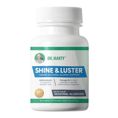Dr. Marty's Shine & Luster Canine Seasonal Allergy Support Chewable Tablet