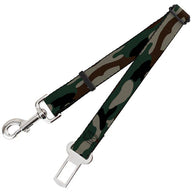 Dog Safety Seatbelt for Cars - Camo Olive