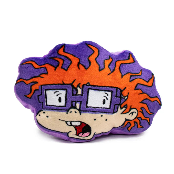 Rugrats Chuckie Face Dog Toy