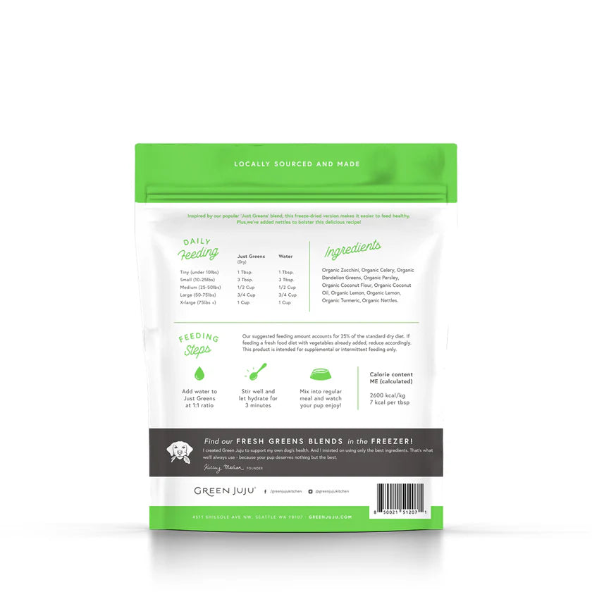 Freeze-Dried Just Greens Blend with Nettles
