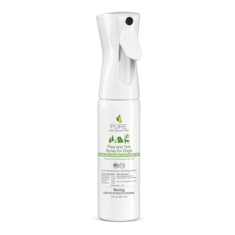 Pure and Natural Pet Flea and Tick Spray for Dogs