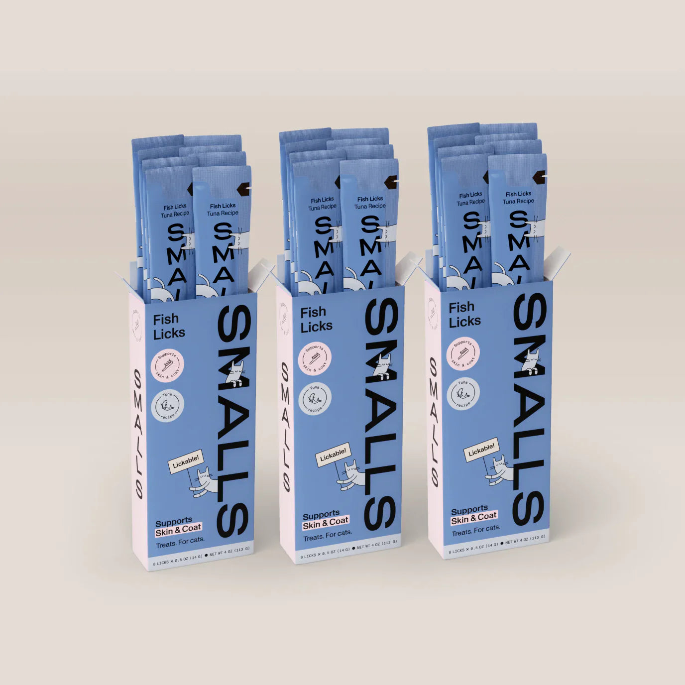 Smalls Lickable Treat for Cats - Tuna 8 Pack