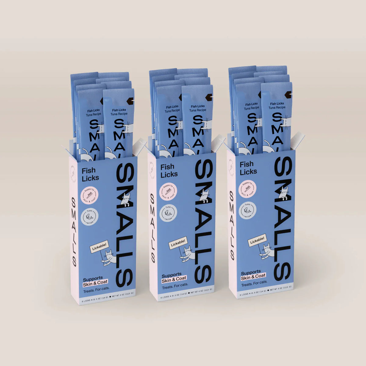 Smalls Lickable Treat for Cats - Tuna 8 Pack