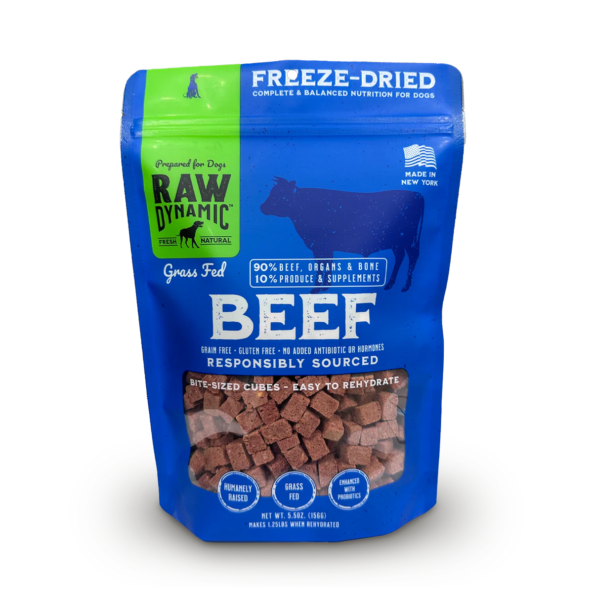 Raw Dynamic Freeze Dried Raw Beef Recipe for Dogs