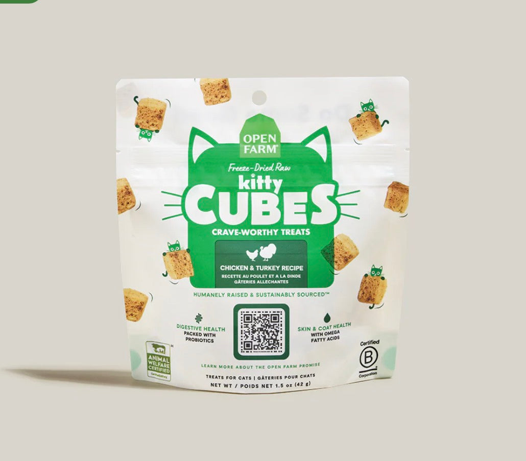 Open Farm Kitty Cubes Chicken & Turkey Cat Treats
