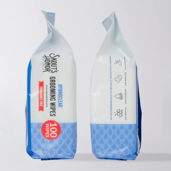 Skout's Honor HydroClear™   Grooming   Wipes   Fragrance   Free