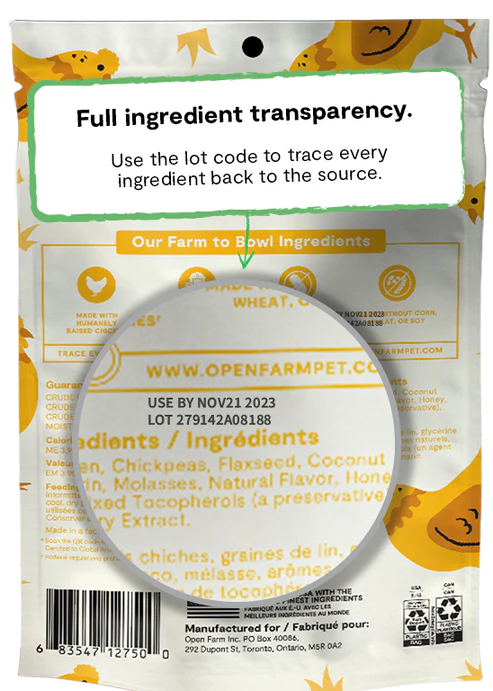Open Farm Grain-Free Chicken Jerky Strips for Dogs