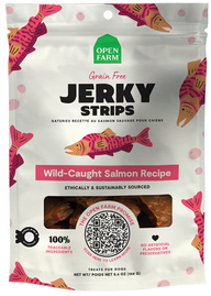 Open Farm Wild-Caught Salmon Jerky Strips for Dogs