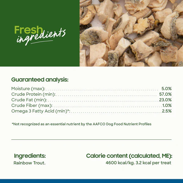 Smallbatch Freeze Dried Fish Treats for Dogs & Cats - Rainbow Trout