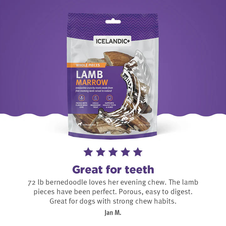 Lamb Marrow Whole Pieces Dog Treats