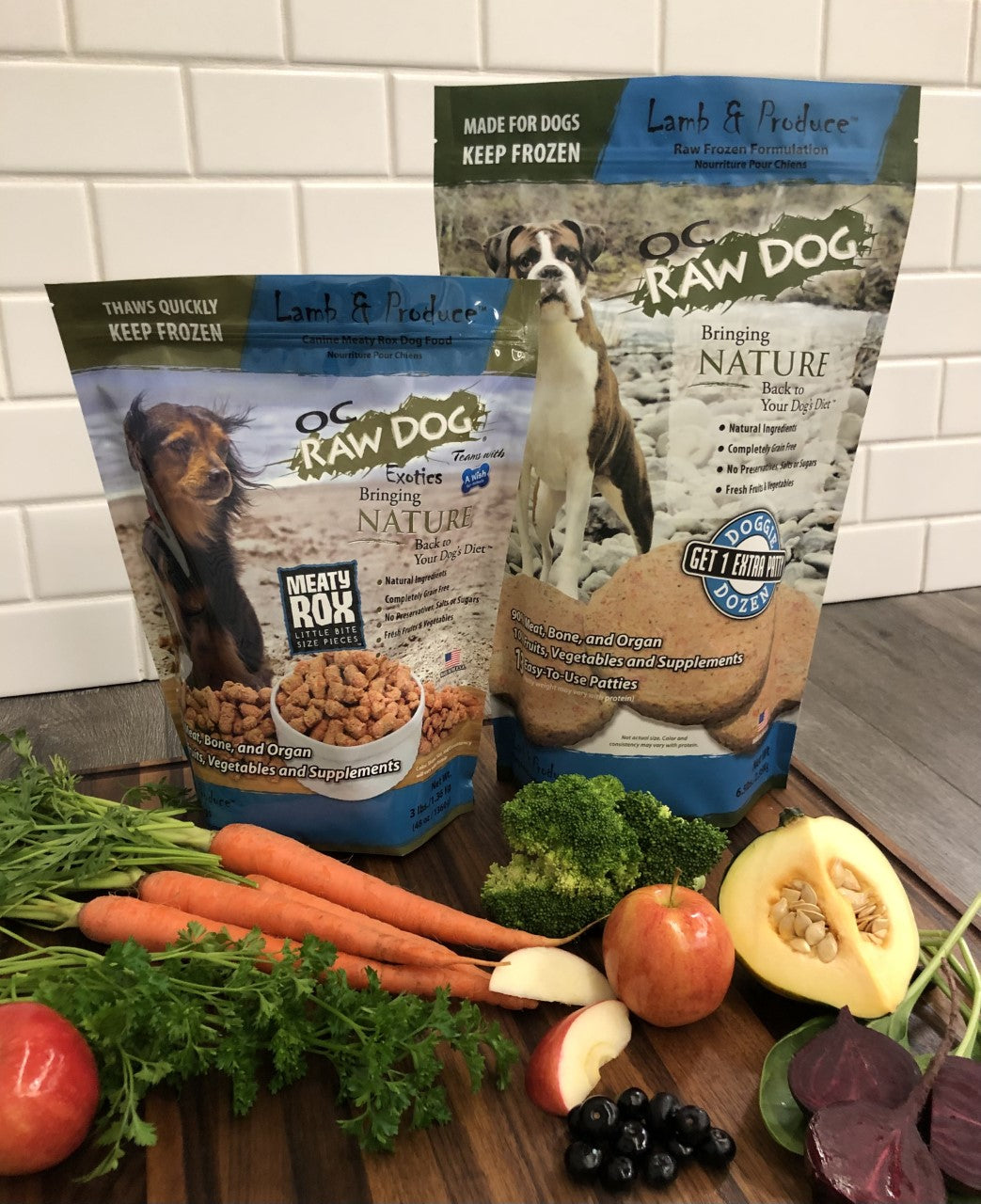 Oc Raw Lamb and Produce Meaty Rox Frozen