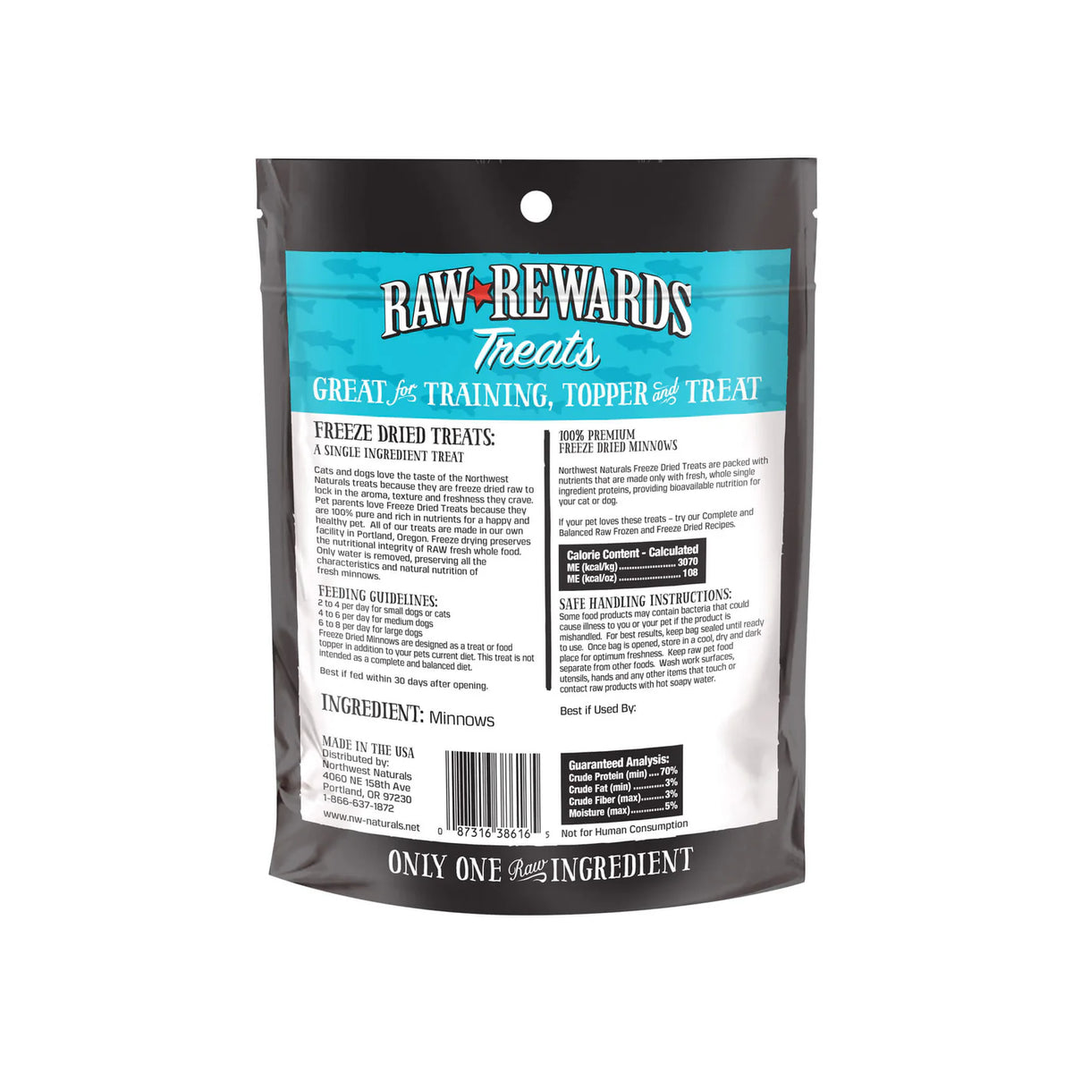 Northwest Naturals Freeze-Dried Treats - Minnows