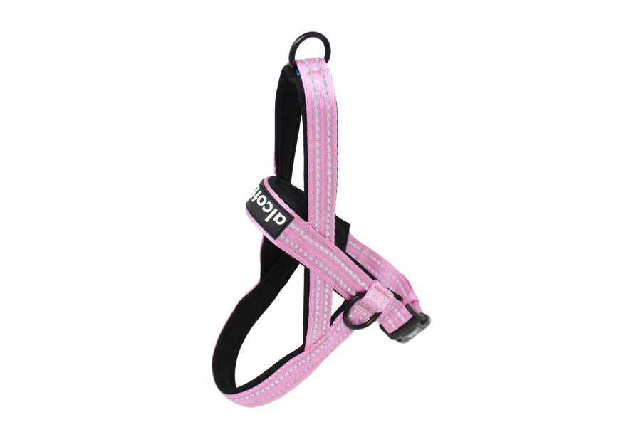 Norwegian Harness with Handle - Pink