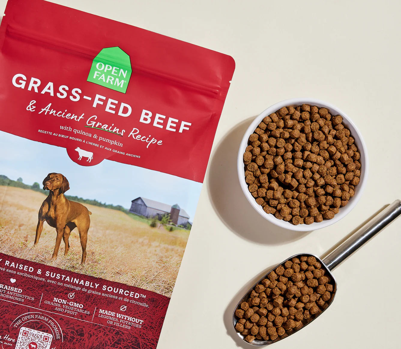 Open Farm Grass-Fed Beef & Ancient Grains Dog Kibble