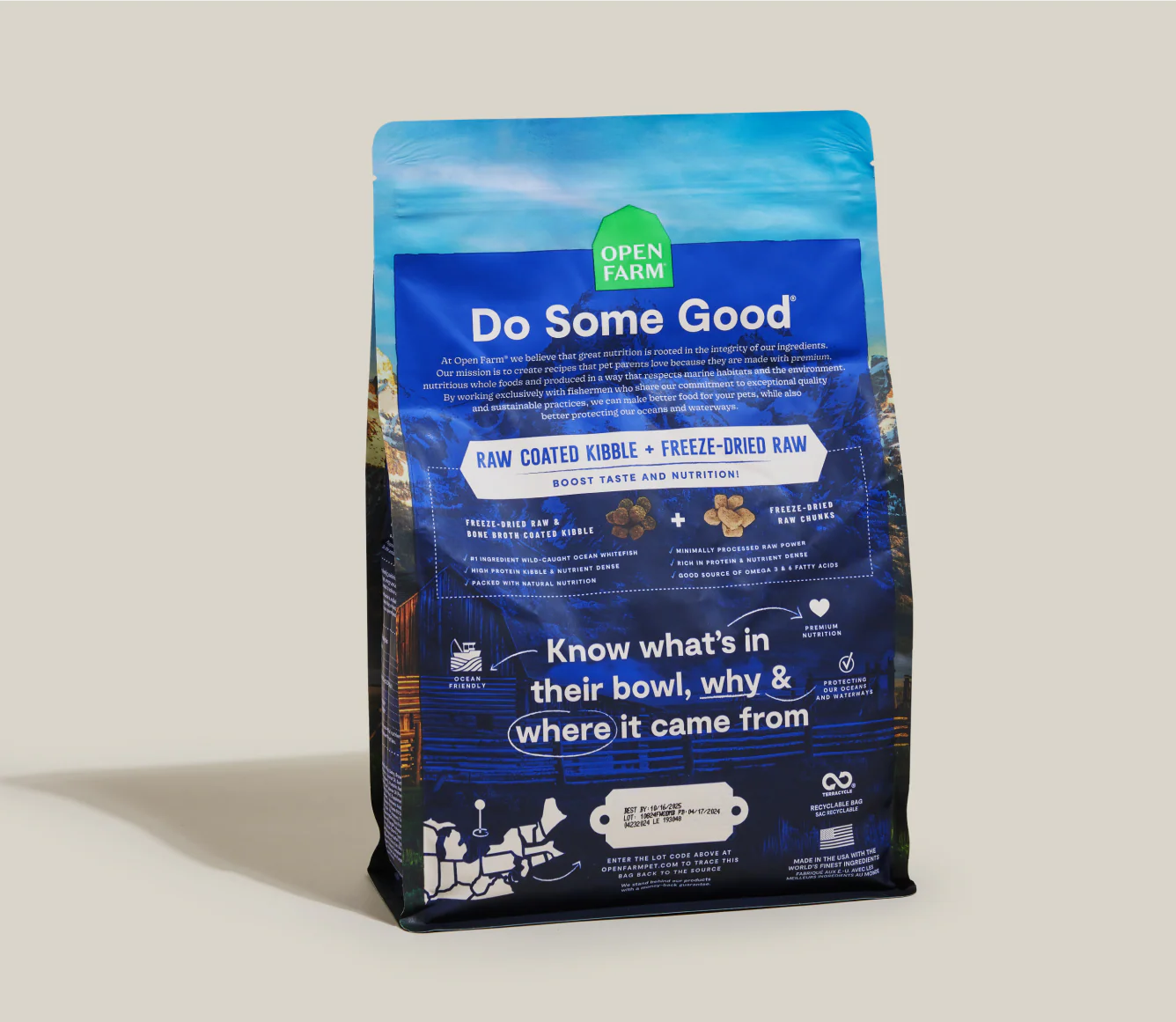 Open Farm RawMix Wild Ocean Ancient Grains Dog Kibble