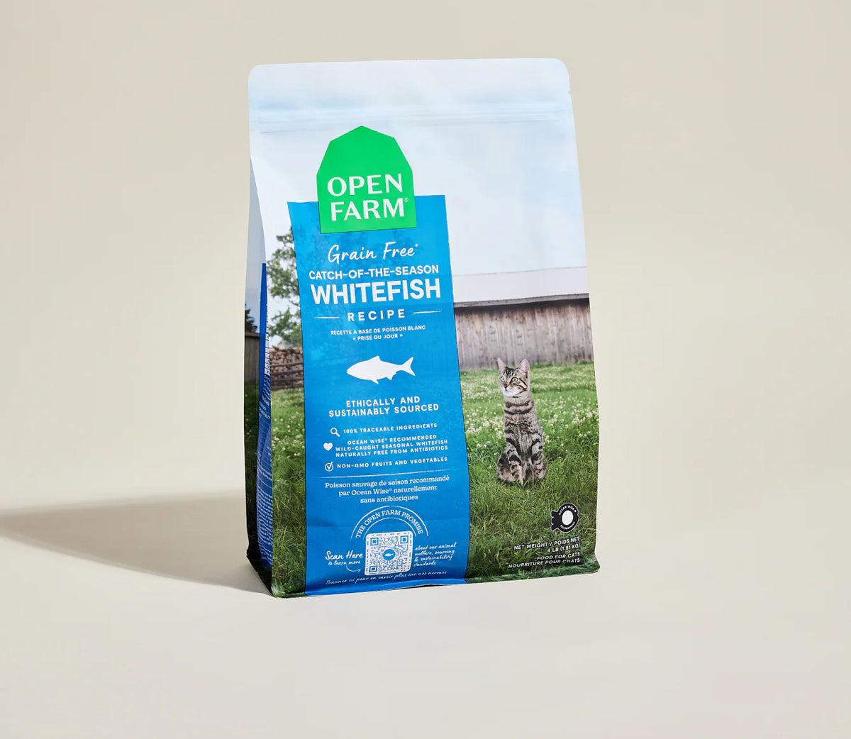 Open Farm Whitefish Grain-Free Cat Kibble