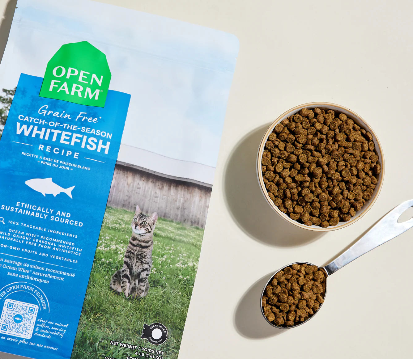 Open Farm Whitefish Grain-Free Cat Kibble