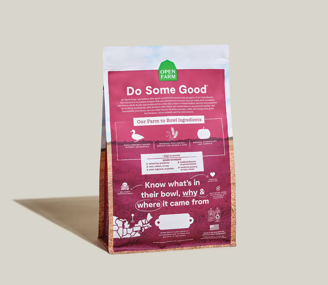 Farmstead Duck Ancient Grains Dog Kibble