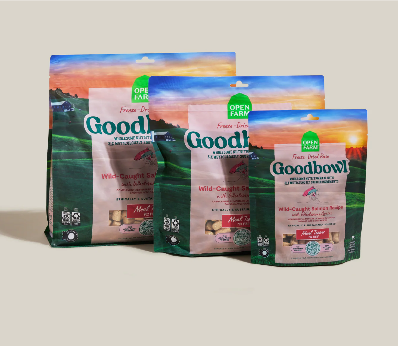 Open Farm Goodbowl™ Wild-Caught Salmon Freeze Dried Raw Morsels for Dogs