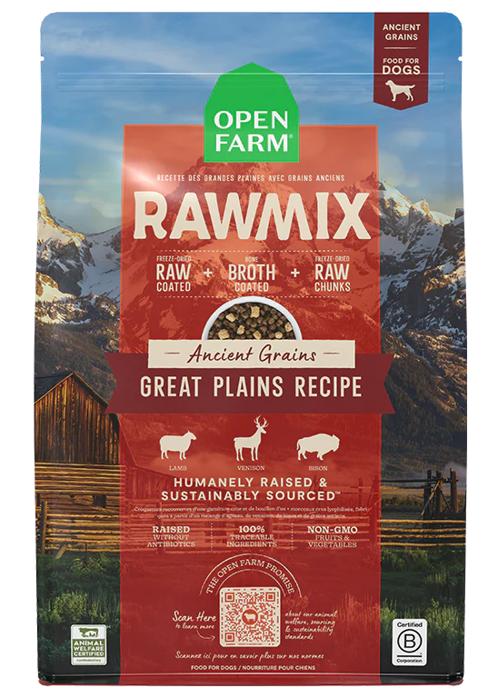 Open Farm RawMix Great Plains Ancient Grains Dog Kibble